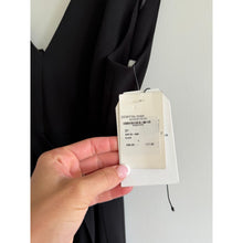 Load image into Gallery viewer, Dress The Population Agathe Crepe Wrap Waist Dress Maxi Black S NWT