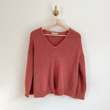 Load image into Gallery viewer, Madewell Breezeway Open-Knit V-Neck Pullover Sweater Pink XXS