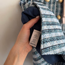 Load image into Gallery viewer, Cinq à Sept Matilda Plaid Tweed Reenee Vest Allen Shorts Matching Set Blue L NWT