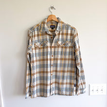 Load image into Gallery viewer, Patagonia Fjord Flannel Plaid Organic Cotton Button Up Shirt Fields Natural S