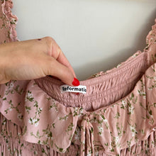 Load image into Gallery viewer, Reformation Morris Floral Print Long Sleeve Smocked Dress Pink 10
