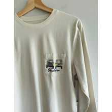 Load image into Gallery viewer, Chubbies The Saturday Driver Long Sleeve Pocket T-Shirt Cream S NWT
