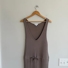 Load image into Gallery viewer, Beyond Yoga Jetsetter Rib Self Drawcord Waistband V-Neck Jumpsuit Birch L