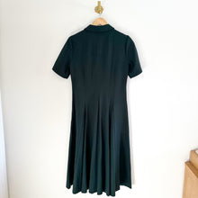 Load image into Gallery viewer, Lafayette 148 York Fallon Collared Short Sleeve Midi Dress Green 10