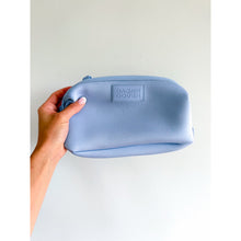 Load image into Gallery viewer, Dagne Dover Zip Closure Lightweight Hunter Neoprene Toiletry Bag Blue