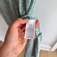 Load image into Gallery viewer, Boden Floral Print V-Neck Balloon Sleeve Maxi Dress Green 12 NWT
