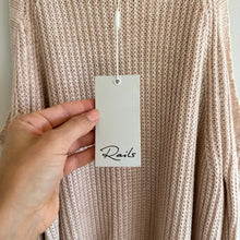 Load image into Gallery viewer, Rails Mika Cold Shoulder Pullover Sweater Blush Pink L NWT