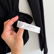 Load image into Gallery viewer, Eileen Fisher Ribbed Stretch Long Sleeve Turtleneck Top Black L