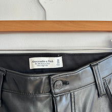 Load image into Gallery viewer, Abercrombie & Fitch Faux Leather The 90s Relaxed Jean Ultra High Rise Pants 30