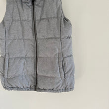 Load image into Gallery viewer, Old Navy Textured Frost-Free Zip Up Mock Neck Outdoor Puffer Vest Gray M