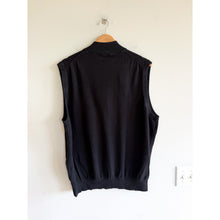 Load image into Gallery viewer, Peter Millar Autumn Crest 1/4 Zip Knit Casual Sweater Vest Black XL