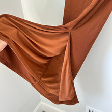 Load image into Gallery viewer, Prettygarden Strapless Ribbed Side Slit Bodycon Maxi Dress Brown S NWT