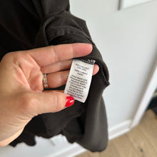 Load image into Gallery viewer, ATM Crew Neck Side Slits Pullover Sleeveless Midi Dress Black L