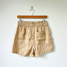 Load image into Gallery viewer, Loft Emory High Rise Drawcord Waist Paperbag Shorts Tan XS NWT