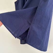 Load image into Gallery viewer, MARNI x Uniqlo Mock Neck Pintuck Pleated Sleeveless Blouse Navy M