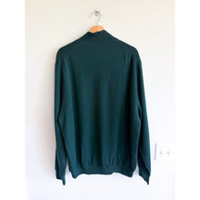Load image into Gallery viewer, Fairway & Greene Baruffa Merino Long Sleeve Pullover Windsweater Green XXL