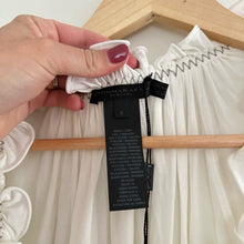 Load image into Gallery viewer, Donna Karan Ultra Matte Jersey Open Side Blouse White S