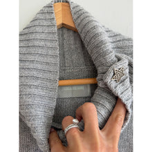 Load image into Gallery viewer, Zadig & Voltaire Alma Knit Turtleneck Long Sleeve Pullover Sweater Gray L