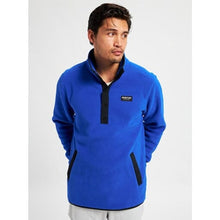 Load image into Gallery viewer, Burton Hearth Fleece Mock Neck Long Sleeve Pullover Cobalt Blue XXL NWT