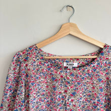Load image into Gallery viewer, BB Dakota Floral Tiered 3/4 Puff Sleeve Mini Dress Pink M