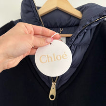 Load image into Gallery viewer, Chloé Quilted Shell-Paneled Wool-Blend Poncho Coat