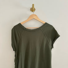 Load image into Gallery viewer, Sanctuary Lace Up Short Sleeve Round Neck Mini T-Shirt Dress Green M