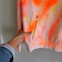Load image into Gallery viewer, Aviator Nation Rare Artist Collection Ninja Tie Dye Hoodie Sweatshirt Orange L