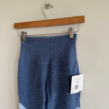 Load image into Gallery viewer, Beyond Yoga Spacedye Tri-Panel High-Waisted Midi Activewear Leggings Blue S NWT