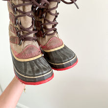 Load image into Gallery viewer, Sorel Joan Of Arctic Lace Up Mid-Calf Lace-Up Winter Boots Brown/Black 5
