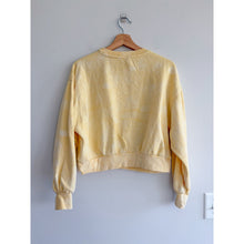 Load image into Gallery viewer, Daily Practice Oh So Good Graphic Pullover Sweatshirt Yellow XS