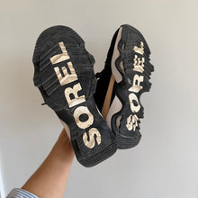 Load image into Gallery viewer, Sorel Kinetic Impact Caribou Waterproof Lace Up Ankle Boots Black 9