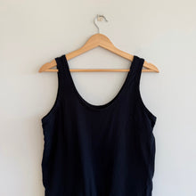 Load image into Gallery viewer, Frank & Eileen Scoop Neck Drawcord Waist Tank Jumpsuit Black M
