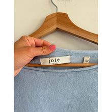 Load image into Gallery viewer, Joie Ivern Cashmere Drop Shoulder Pullover Sweater Powder Blue M NWT