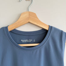 Load image into Gallery viewer, Abercrombie & Fitch Soft A&F Collection Sleeveless Crew Neck Bodysuit Blue S