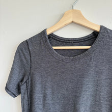 Load image into Gallery viewer, Lululemon Om Short Sleeve Tee Micro Stripe Black White 4