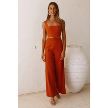 Load image into Gallery viewer, Hello Molly So Automatic High Rise Wide Leg Casual Pants Rust Brown S