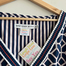 Load image into Gallery viewer, Gretchen Scott Surf's Up Dress Lucy in The Sky Navy XL NWT