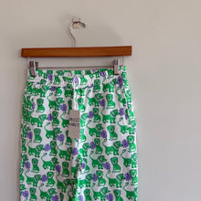 Load image into Gallery viewer, Roller Rabbit Leo The Lion Print Cotton Sweatpants Green Kid's 12 NWT