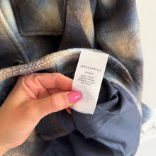 Load image into Gallery viewer, Veronica Beard Amari Belted Checked Woven Jacket Khaki Multi L NWT