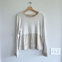 Load image into Gallery viewer, Beyond Yoga Cross Paths Loose Fit Pullover Sweatshirt Cream L