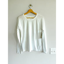 Load image into Gallery viewer, Athleta Momentum Seamless Long Sleeve Crew Neck Activewear Top White L NWT