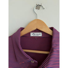 Load image into Gallery viewer, Peter Millar Crown Sport Hales Performance Striped Jersey Polo Shirt Red Blue