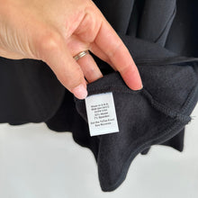 Load image into Gallery viewer, JJ Winks Layered Draped Sweatshirt Black NWT