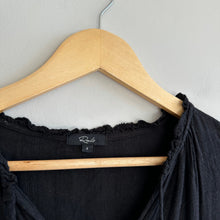 Load image into Gallery viewer, Rails Everly Flowy Tiered Skirt Long Sleeve Mini Dress Black S
