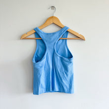 Load image into Gallery viewer, Lululemon Ebb to Street Cropped Racerback Tank Top Pool Party Blue 6