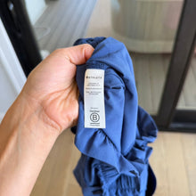 Load image into Gallery viewer, Athleta Skyline High Rise Straight Belted Paperbag Pants Blue 2P