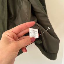 Load image into Gallery viewer, Peyton Jensen x Evereve Animal Print Sleeve Utility Jacket Green S