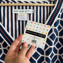 Load image into Gallery viewer, Gretchen Scott Surf's Up Dress Lucy in The Sky Navy XL NWT