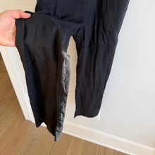 Load image into Gallery viewer, Everlane The Linen Picnic Straight Leg Square Neck Jumpsuit Washed Black 0