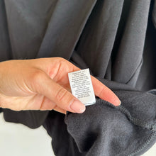 Load image into Gallery viewer, JJ Winks Layered Draped Sweatshirt Black NWT